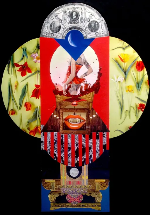 Moon Woman (collage)